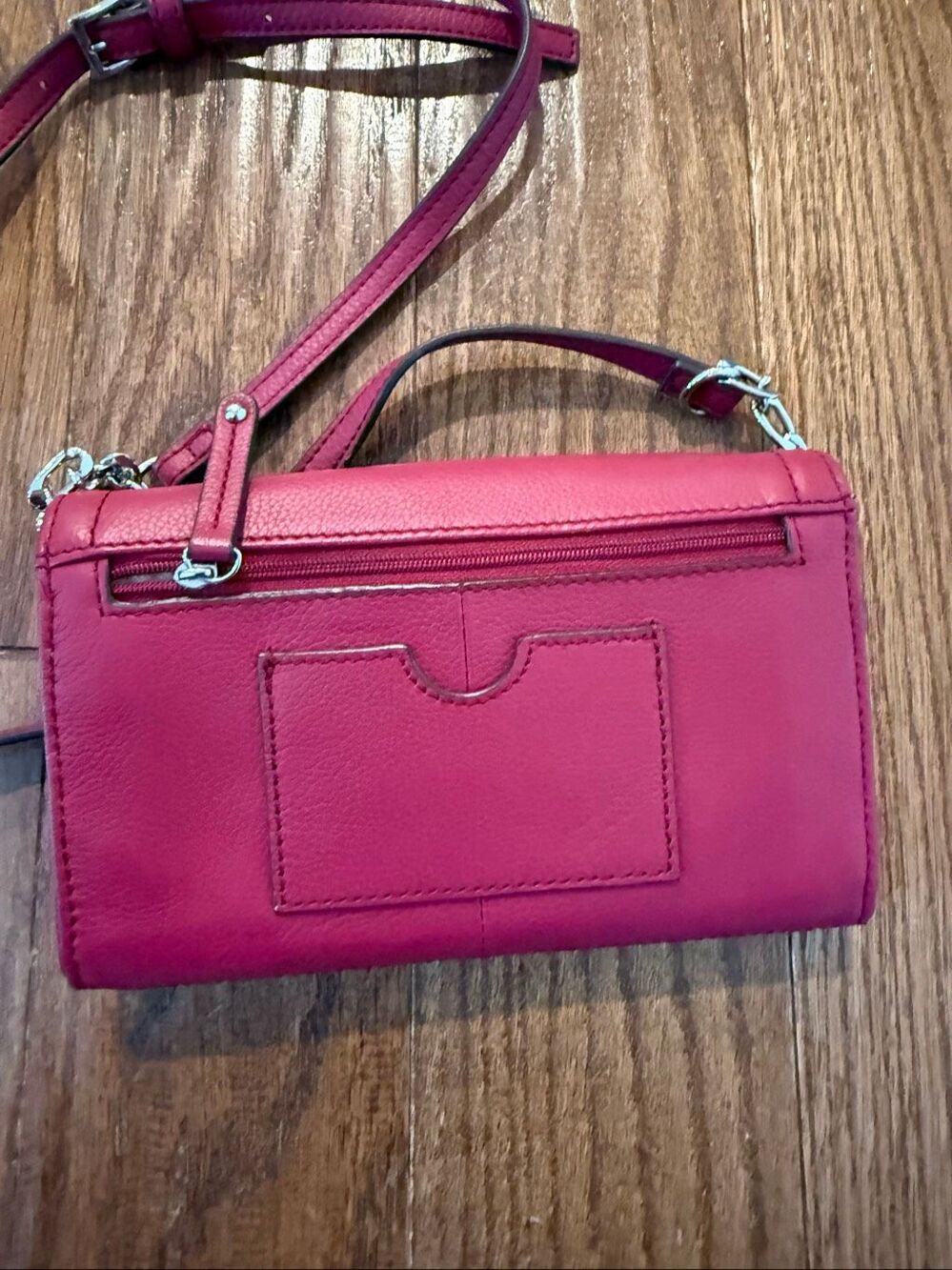 Tignanello red crossbody bag genuine leather 8βx5β - Picture 7 of 7